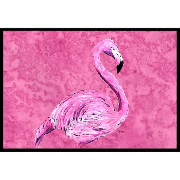 Jensendistributionservices 24 x 36 in. Flamingo On Pink Indoor Or Outdoor Doormat MI2556183 - main